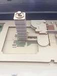 A model of the campus.