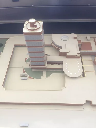 A model of the campus.