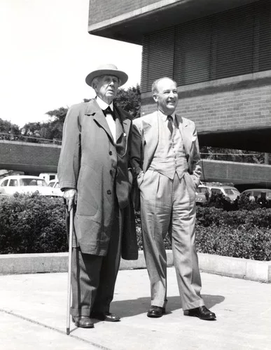 Frank Lloyd Wright and H.F. Johnson Jr.