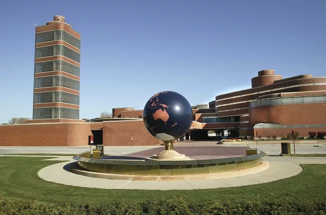 Both the Research Tower (1950) and the company’s Wright-designed Administration Building (1939) are now on the National Register of Historic Places.