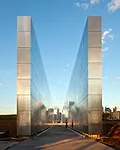 Dubbed “Empty Sky,” Schwartz's monument on the Hudson River in Jersey City, New Jersey, honors the 744 men and women who hailed from the state and lost their lives on 9/11.