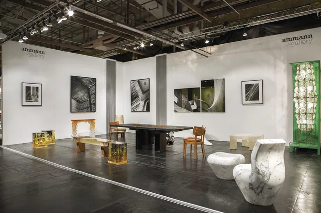 Istallation view of Binet's work on view in Ammann//Gallery's booth at Collective 2.