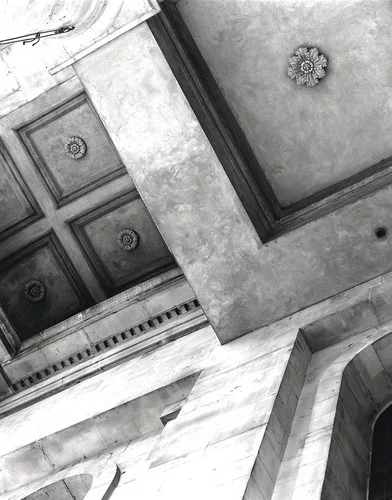 <em>'Christ Church in Spitalfields'</em> (Architecture by Nicholas Hawksmoor)<br />2013 <br />Digital b/w silver gelatin print<br />(47 x 60 inches) <em><br /></em>