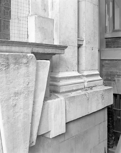 <em>St George in Bloomsbury</em> (Architecture by Nicholas Hawksmoor)<br />2012<br />Hand printed b/w silver gelatin <br />W 50.8 x H 61 cm<br />