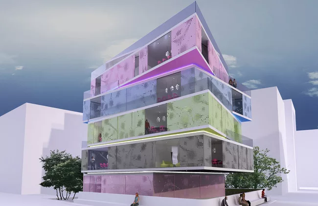 A scheme for a Tel Aviv residential building.<br />