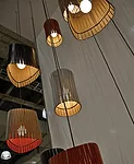 The latest addition to Graypants’ corrugated cardboard lamps, Kerflight is a series of precision die-cut cardboard shades over powder-coated steel frames.