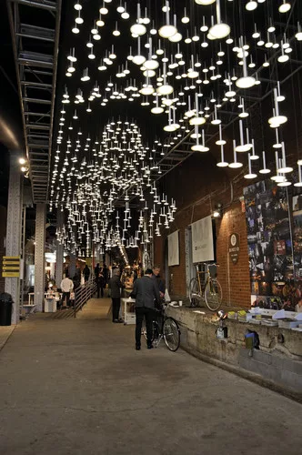 OLED company Blackbody showcased the technology in a stunning light installation at WantedDesign.