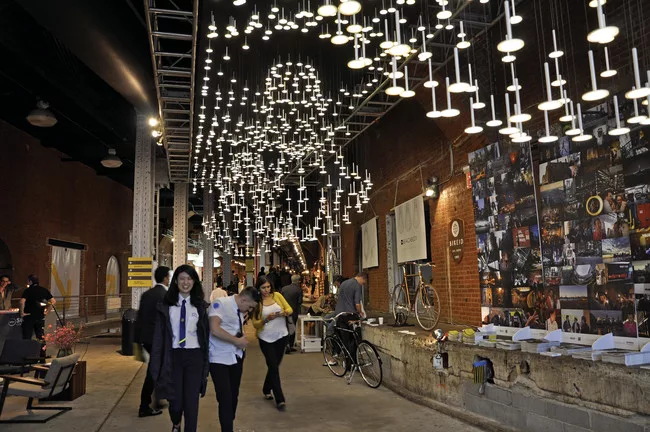 OLED company Blackbody showcased the technology in a stunning light installation at WantedDesign.