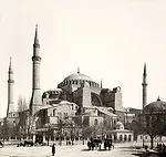Unknown<br /><em>Hagia Sophia from Southwest</em>, c.1925<br />Gelatin silver print mounted on gray board<br />Distributor, Rudolf Lesch Fine Arts, Inc.<br />Carnegie Corporation of New York<br />Carn