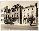 Frances Benjamin Johnston<br /><em>Town Houses,</em> Charleston, SC, 1937<br />gelatin silver print<br />Gift of the Carnegie Library of Pittsburgh, 92.158.10<br />