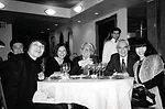 From left: Tadao Ando, Lella Vignelli, Richard Meier, and Massimo Vignelli, in January 1990.