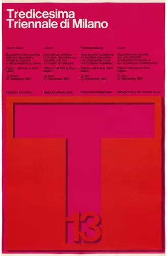 Massimo Vignelli, <em>Tredicesima, Triennale di Milano</em>, 1964.