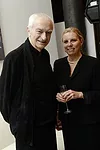 Massimo Vignelli and Architectural Record's publisher Laura Viscusi at the Architecture & Design Film Festival in October 2012.<div id='_mcePaste'>﻿﻿