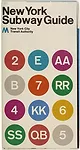 Massimo Vignelli, <em>New York Subway Guide</em>, 1970.