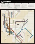 Massimo Vignelli, <em>New York Subway Map</em>, 1970.<div id='_mcePaste'>﻿﻿