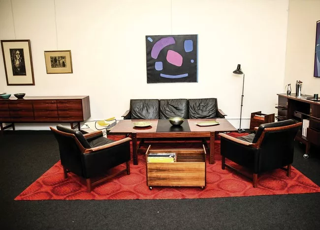 Installation view of the exhibition, <em>Norwegian Icons</em>, in Manhattan.