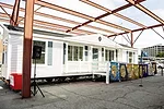 <em>Mobile Homestead</em> was developed by Kelley with Artangel and the  Museum of Contemporary Art Detroit as a community space, and is based on  the artist's childhood home in the Detroit suburb of 