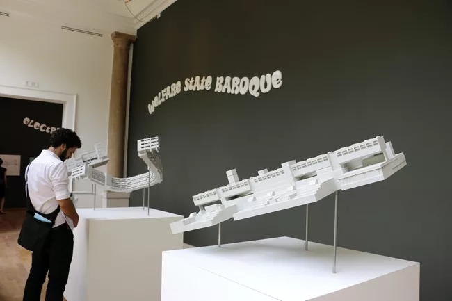 <strong>Great Britain<br /><em>A Clockwork Jerusalem</em><br />Curators: FAT Architecture and Crimson Architectural Historians</strong><br /><br />The British pavilion examined the legacy of social ho