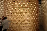 <strong>Republic of Kosovo<br /><em>Visibility (Imposed Modernity)</em><br />Curator: Gezim Pacarizi</strong><br /><br />The Kosovo pavilion presented a circular tower made from 692 traditional <em>sh