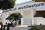 The entrance to <em>Elements of Architecture</em> in the main pavilion in Venice’s Giardini.