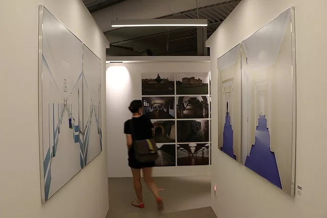 The Corridors gallery is a warren of hallways showing photographs of contemporary examples in institutional settings and exit-route simulations, as well as images of the miles of passages under Welbec