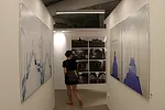 The Corridors gallery is a warren of hallways showing photographs of contemporary examples in institutional settings and exit-route simulations, as well as images of the miles of passages under Welbec