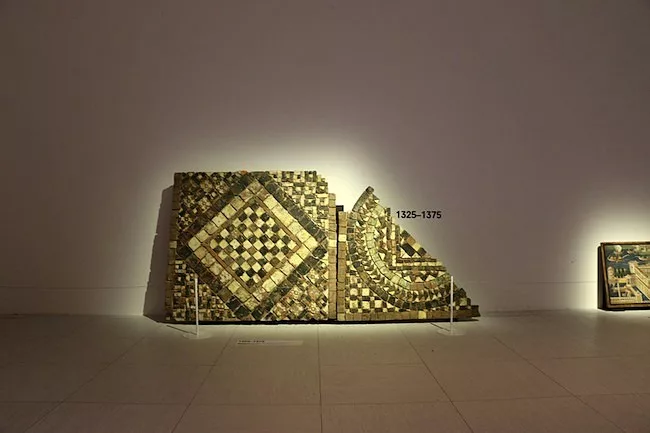 A 14th-century Dutch tile floor in the Floor gallery.