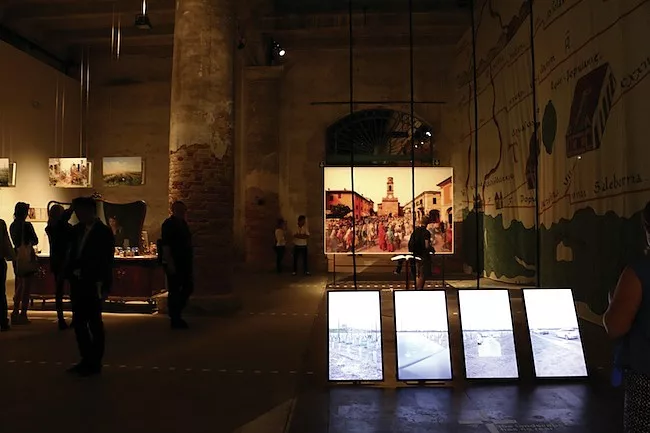 Installation view of<em> Monditalia.</em>