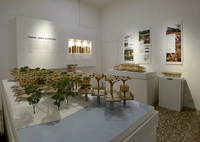 Work by Eleena Jamil installed in <em>Time Space Existence. </em><div id='_mcePaste'>