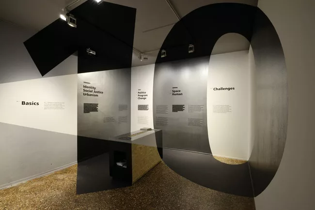 Work by Nickl & Partner installed in <em>Time Space Existence. </em><div id='_mcePaste'><div id='_mcePaste'>