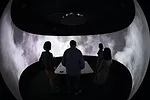 Work by Ricardo Bofill Taller de Arquitectura installed in <em>Time Space Existence. </em><a href='http://vimeo.com/97320309'>Watch a video of this instllation</a><em>.</em>﻿