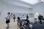 The United States (below) pairs its own archive with a working design studio to show how office culture became and remains among the country’s chief exports.
