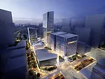 Buildings by KPF, part of the proposed DreamCenter, in the West Bund.