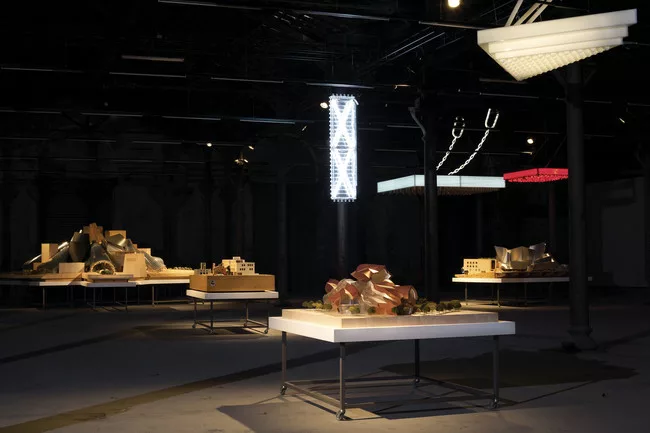 Installation view of <em>Solaris Chronicles</em>, an exhibition on the future site of LUMA Arles.<br /><div id='_mcePaste'>