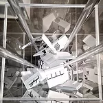 <em>Cut Bend Fold Score</em>, by Jonathan Louie, uses postcard sized models to reconfigure the forms found in <em>S, M, L, XL</em>.<div id='_mcePaste'>﻿﻿