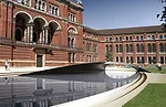 Rendering of Zaha Hadid's <em>Crest</em> pavilion at the Victoria & Albert Museum.
