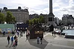 Rendering of Airbnb's “A Place Called Home” at Trafalgar Square.