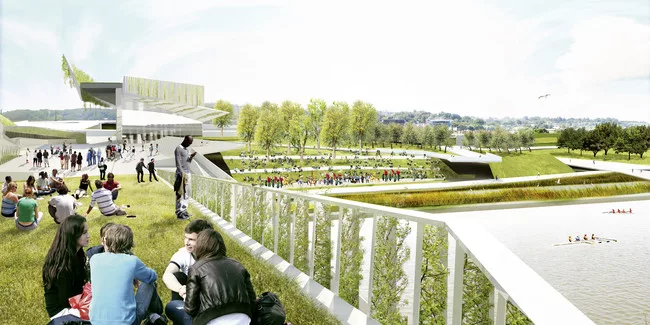 Stoss Landscape Urbanism's and Höweler + Yoon Architecture's proposal.<div id='_mcePaste'>﻿﻿