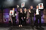 The North American recipients of the Holcim Awards (left to right): David Benjamin, Caitlin Taylor, Amy Mielke, Kai-Uwe Bergmann, and Matthijs Bouw. <br /><div id='_mcePaste'>﻿﻿