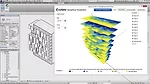 Daylighting analysis is visualized by mapping lux levels onto each building floor.