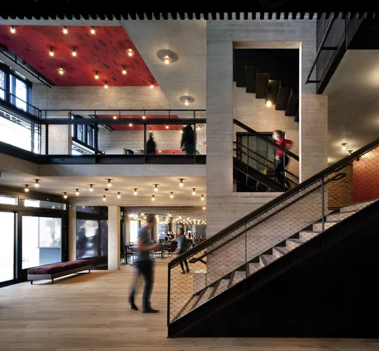 The Royal Institute of British Architects has awarded this year's  Stirling Prize for best building to the Everyman Theatre in Liverpool.  Haworth Tompkins Architects recently rebuilt and greatly expa