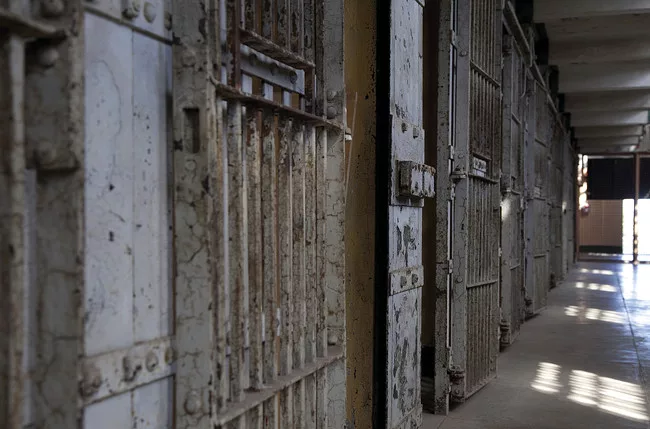 Cell doors of A Block.