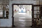 The first floor of Alcatraz's New Industries Building.