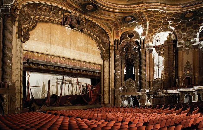 The theater before renovation began.