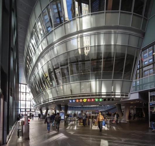  The “doughnut” will contain retail and restaurants.