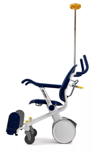 <p>Michael Graves<br />Stryker Prime TC wheelchair</p>