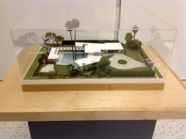 A model of E. Stewart Williams' house for Frank Sinatra.