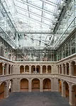 The Calderwood Courtyard and the new glass roof.