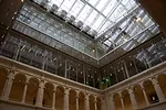The upper arcade around the Calderwood Courtyard and the new glass roof.<div id='_mcePaste'>﻿﻿