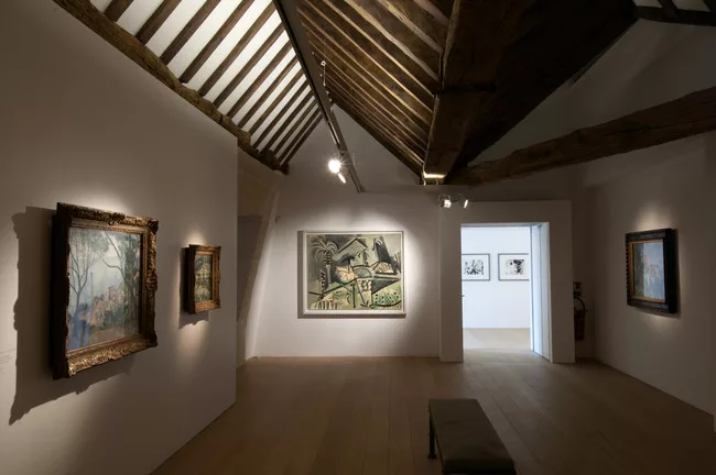 Architect Jean-Francois Bodin touring the museum just prior to its completion.<div id='_mcePaste'>